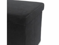 Pouf DOMOLETTI MAEO, černý, 38×38×38 cm