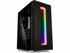 Kolink Nimbus RGB Midi-Tower Tempered Glass - černé