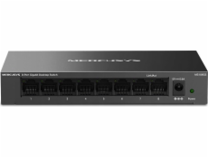 Mercusys MS108GS sieťový prepínač Nespravované Gigabit Ethernet (10/100/1000) Čierna