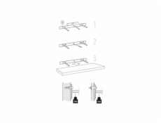 Polica Velano 65114 FS 80/24 WE, 795 x 38 x 235 mm