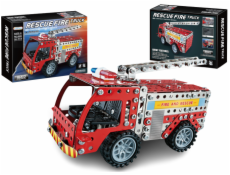 Kovová stavebnice Hasičské auto 292 dílků Kovová stavebnice Hasičské auto 292 dílků