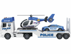 1:12 Policejní tahač s vrtulníkem a autem 1:12 Policejní tahač s vrtulníkem a autem