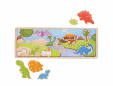 Bigjigs Toys magnetické puzzle dinosauri
