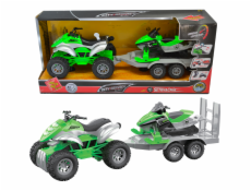 1:16 Štvorkolka s prívesom - snežný skúter 1:16 Štvorkolka s prívesom - snežný skúter