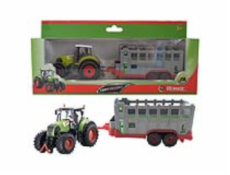 Traktor s prívesom na prepravu zvierat 1:50 Traktor s prívesom na prepravu zvierat 1:50