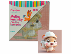 Diamantové malování - Křeček cestovatel 20 x 20 cm Diamantové malování - Křeček cestovatel 20 x 20 cm