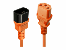 Lindy IEC 13/14 napájecí kabel Orange 2m - 30475
