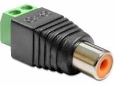 Delock Terminal Block AV adaptér černý (65418)