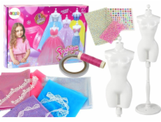 Kreativní umělecká sada LeanToys pro tvorbu šatů