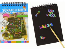 LeanToys Scratch Herní Zápisník pro děti Modrý