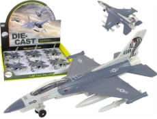 LeanToys Letadlo Třecí pohon Světla Zvuky 1:72 Šedá