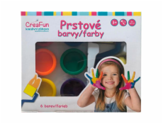 CreaFun - Prstové barvy - sada 6 (132ml) CreaFun - Prstové barvy - sada 6 (132ml)