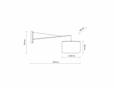 Nástěnné svítidlo TK Lighting Glorii 6639, 15 W, E27