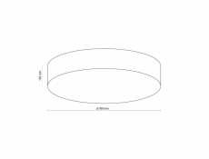 Stropní svítidlo TK Lighting Rondo 2443, 90 W, E27S