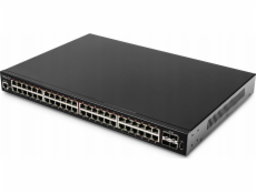 Cudy GS2048PS4 Řízený L2 Gigabit Ethernet (10/100/1000) Podpora napájení po Ethernetu (PoE) Černá