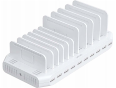 UNITEK CHARGING STATION 10X USB 2.4A 60W WHITE