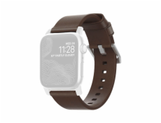 Nomad Strap Modern Leather Brown Connector Silver 38/40/41 mm