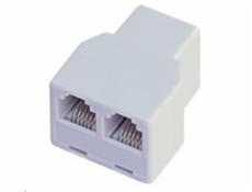 Dvojspojka RJ12, 1x6p6c/2x6p6c - telefonní