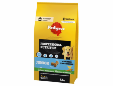 PEDIGREE Professional Nutrition Junior with poultry and vegetables, medium and large breeds  - suché krmivo pro psy - 12 kg