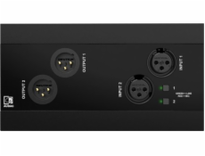 AUDAC NWP222/B Panel sieťového audio vstupu a výstupu – 2 x XLR vstupy a výstupy + BT (4 x 2 CH) čierny