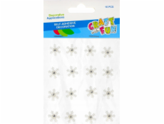 Craft with Fun BN STARS DEKORACE BÍLÁ 1,7CM 16KS CF 12/