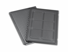 Grillplatte oben, geriffelt / Waffelmuster