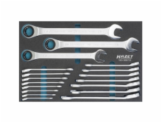 Knarren-Ring-Maulschlüssel-Satz 163-366/18, Werkzeug-Set Knarren-Ring-Maulschlüssel-Satz 163-366/18, Werkzeug-Set