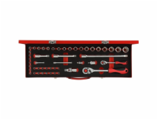  Red Steckschlüssel-Satz 1/4  + 1/2 , 49-teilig 