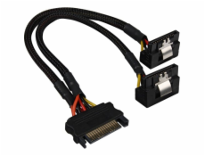 SATA Y-Stromkabel 90°, Y-Kabel