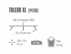 Campingliege Toledo XL  44165, Camping-Bett