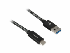 Kabel USB A 3.2 Stecker > USB-C Stecker (Alu + Braid)