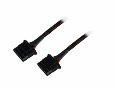  Y-Stromkabel 4Pin 5,25  > 2x 4Pin 5,25 , Y-Kabel 