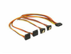 SATA 15Pin > 2x unten + 2x oben, gewinkelt, Kabel