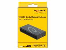 Externes Gehäuse für M.2 NVMe PCIe SSD mit SuperSpeed USB 20 Gbps (USB 3.2 Gen 2x2) USB Type-C Buchse, Laufwerksgehäuse