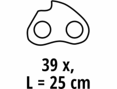  Ersatzkette 25cm 1,3 39T 3/8 , Sägekette 