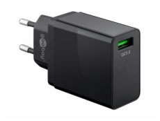 USB Schnellladegerät QC3.0 (18W) schwarz