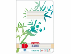 Heft A5 16 Blatt Lineatur 01 GREENline Panda