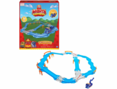 Mighty Express Schienen-Set mit Push-and-Go Zug Mechaniker Milo, Spielfahrzeug