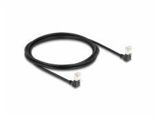 Patch kabel RJ-45 Cat.6a S/FTP, Slim 90° úhlový