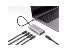 DeLock USB 10 Gbps USB Type-C Hub se 4 x USB Type-C + 1 x USB Type-C PD 85 Watt, USB hub
