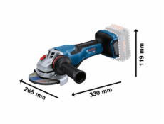  Aku úhlová bruska BITURBO GWS 18V-15 P Professional solo, O 125mm