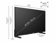 Telefunken XF40TO750S, LED televize
