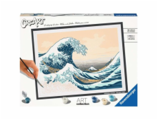 Ravensburger CreArt ART Collection - The Great Wave (Hokusai), malba
