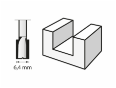 Dremel HSS fréza na drážky O 6,4 mm (654)