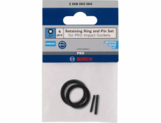 Bosch  Sada pojistného kroužku a čepu, pro PRO Impact nástrčný klíč 1/4 , zámek 