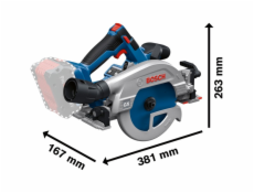 Aku okružní pila Bosch GKS 18V-57-2 GX Professional solo, 18 V