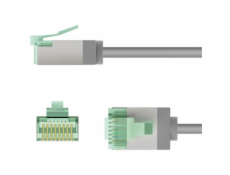 goobay Ultra-flexibilní propojovací kabel Cat.8.1 tenký, U/FTP