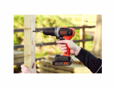 Aku příklepová vrtačka BLACK+DECKER BCKSB02, 18 voltů
