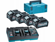 Sada elektrického nářadí Makita  POWER KIT 40V XGT (BL4040Fx4+DC40RB) (UN3480)