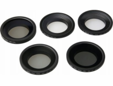 Sada filtrů 5in1 / filtry Cpl UV ND4 ND2 Star 6 do Xiaomi Yi 2 4k